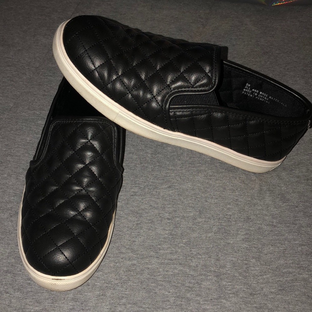 Black Slip On Sneakers